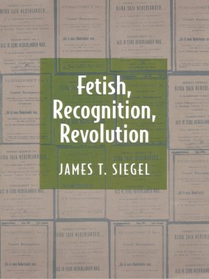 cover image of Fetish, Recognition, Revolution